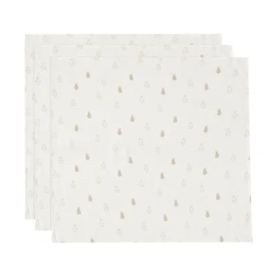 Jollein Multidoek Happy Miffy 70 x 70 cm 3-Pack