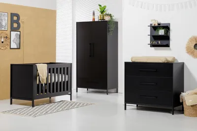 Interbaby Ledikant 70 x 140 (+juniorzijde)  - Commode Jupiter