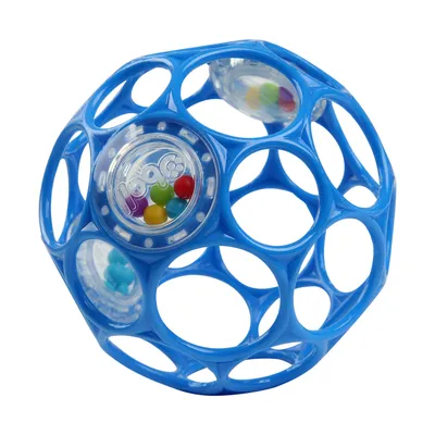 Oball Rammelaar - Easy-Grasp Toy - Blue