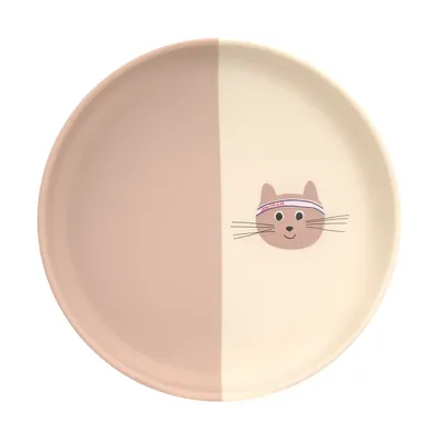 Lässig Tiny Team Cat Bord - Siliconen - Roze 