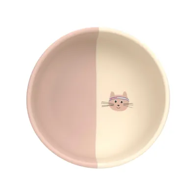 Lässig Tiny Team Cat Kommetje - Siliconen - Roze