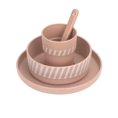 Lässig Tiny Team Cat Dinerset - Roze