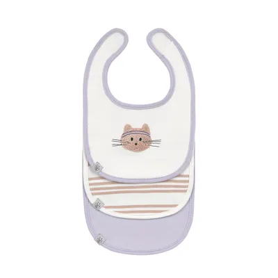 Lässig Tiny Team Cat Newborn Slab – 3 Stuks – Paars