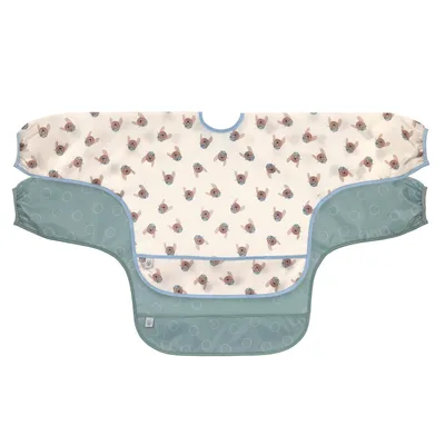 Lässig Tiny Team Dog Slab Met Mouwen - 2 Stuks - Groen/Blauw 