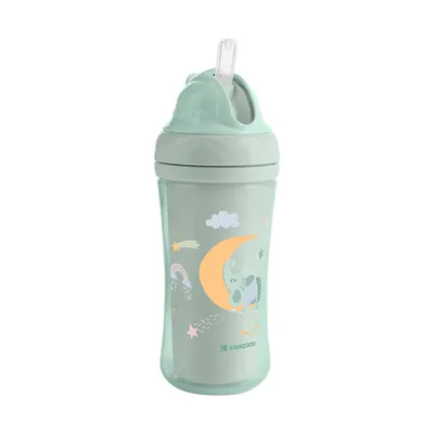Kikkaboo Maan Beker Met Silicone Rietje - 220ml
