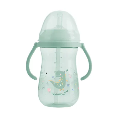 Kikkaboo Dino Wereld Beker Met Silicone Rietje - 300ml