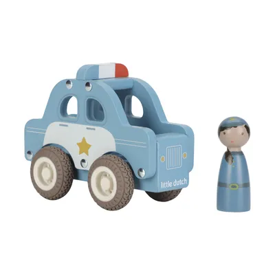 Little Dutch Politiewagen Inclusief Pegdoll – Hout
