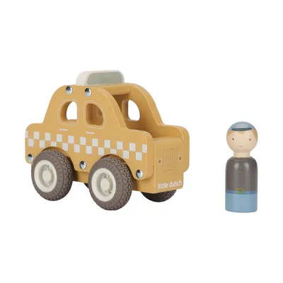 Little Dutch Taxi Inclusief Pegdoll – Hout