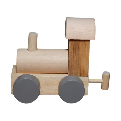 Jep! Kids Locomotive Grey Wheels And Train Wood