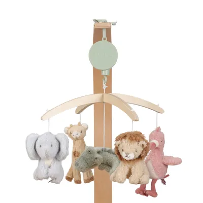 Little Dutch Safari Friends Houten Muziekmobiel