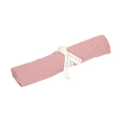 Little Dutch Swaddle Doek tetra Pure Pink Blush 120 x 120 cm
