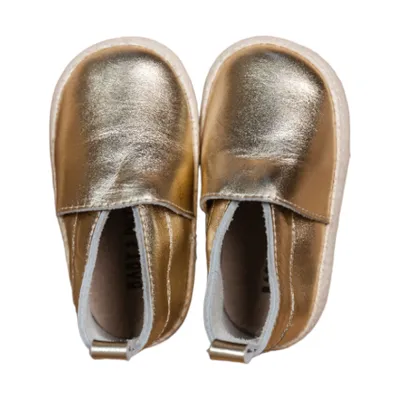 Mavies Babyshoes Babyboots Lou Gold Metallic