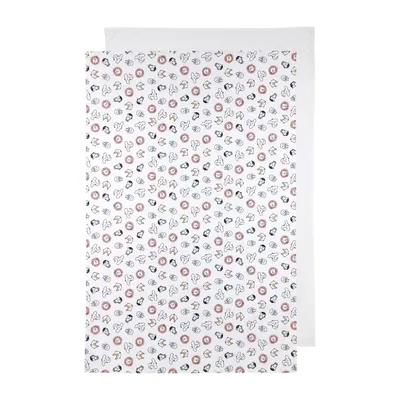 Meyco Ledikantlaken Animals / Uni White 100 x 150 cm 2-Pack
