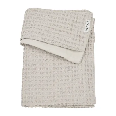 Meyco Ledikantdeken Waffle Cotton Greige 100 x 150 cm