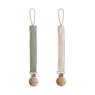 Mushie Speenkoord Linnen 2 Pack
