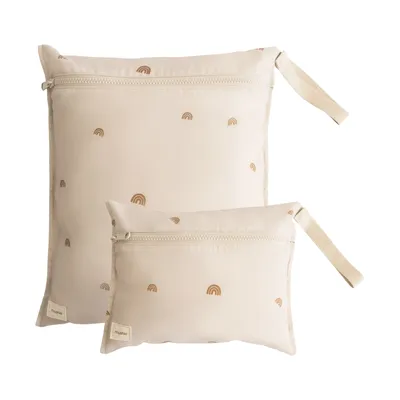 Mushie Waterbestendige Zakjes - 2 Stuks - Rainbow