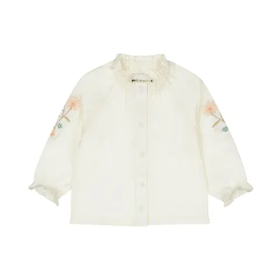 Dirkje Blouse met Lange Mouwen – Maat 74 – Sand