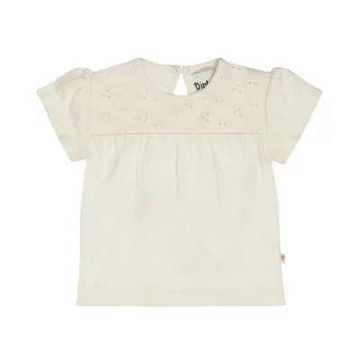 Dirkje T‑shirt - Maat 74 - Soft Off-white