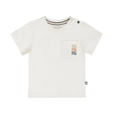 Dirkje T‑shirt - Maat 74 - Long Back Off‑white