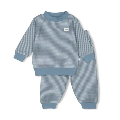 Feetje Pyjama Wafel Ijs Blauw 68