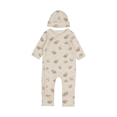 Feetje Geschenkset 1 delig pak + muts Offwhite Melange Maat 44