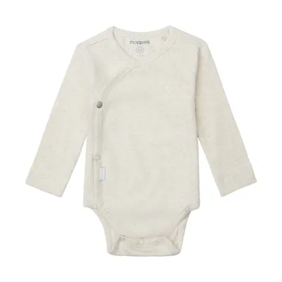 Noppies Nino Romper Rib Oatmeal