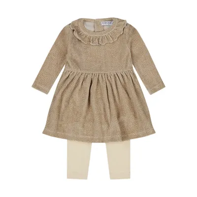 Dirkje Jurk + Legging - Beige Grey