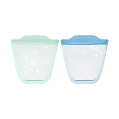 OXO Tot Bewaarzakken - 2 Pack - Silicone - Opal & Dusk