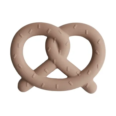 Mushie Pretzel Bijtring - Natural