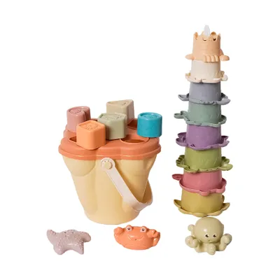 Baby Favorite Badspeelgoedset Activiteitenemmer 17-Delig - Bioplastic 