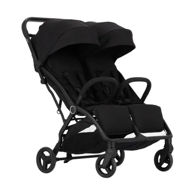 Puck Tweelingbuggy Compact - Nicky - Zwart