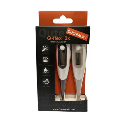 Qute Thermometer Digitaal Q-Flex Duo-Pack