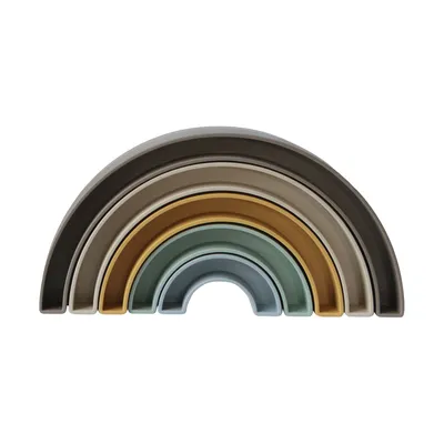 Mushie Stacker Toy Rainbow - Hillside