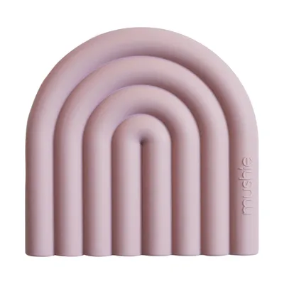 Mushie Rainbow Bijtring - Mauve