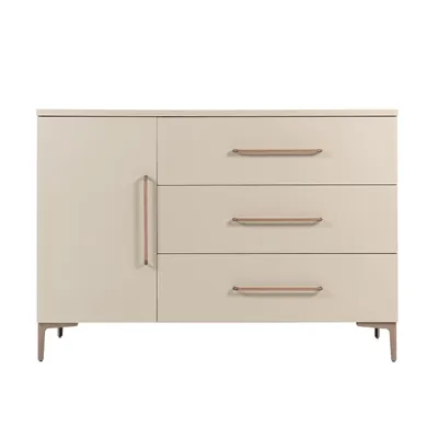 TWF Commode XL 3 Laden 1 Deur Salerno Metaal