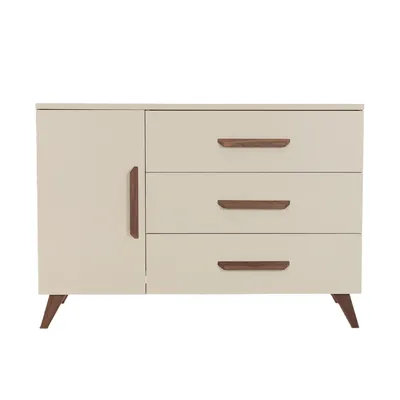 TWF Commode XL 3 Laden 1 Deur Salerno Walnoot