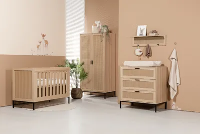 TWF Ledikant 70 x 140 Incl. Juniorzijde - Commode - Hanglegkast Jakarta