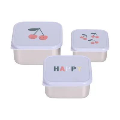 Lässig Snackbox Roestvrij Staal Happy Fruits
