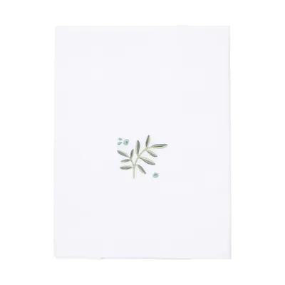 Little Dutch Ledikantlaken - 110x140 cm - Blueberry Leaves 