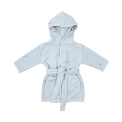 Little Dutch Badjas Geborduurd - Maat 86/92 - Blue