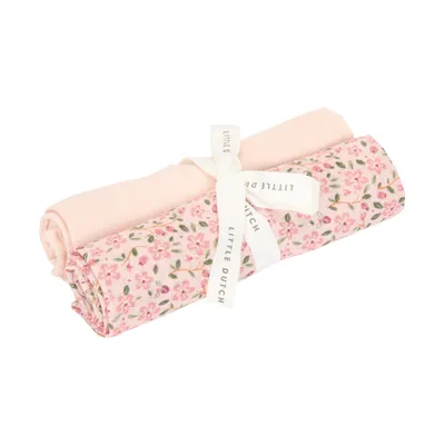 Little Dutch Swaddle Doeken -  (Set van 2) - 70 x 70 cm - Hydrofiel - Fairy Floral/Blossom 