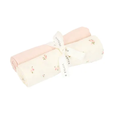 Little Dutch Swaddle Doeken - (Set van 2) -   70 x 70 cm - Hydrofiel - Fairy Blossom/Blossom (Set van 2)