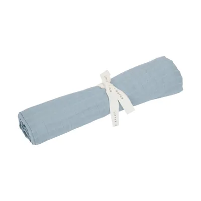 Little Dutch Swaddle Doek Pure - 120 x 120 cm - Hydrofiel - Denim Blue 