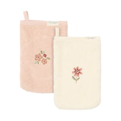 Little Dutch Washandjes - Geborduurd - 2 stuks