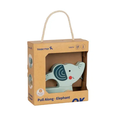 Tooky Toy Trekfiguur Olifant - Hout