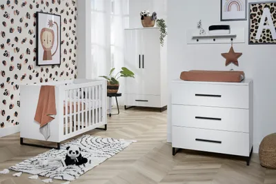 TWF Ledikant 70 x 140 Incl. Juniorzijden - Commode Torino