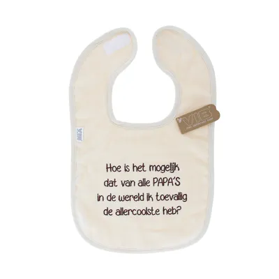 VIB Hoe Is Het Mogelijk Slabbetje - One Size - Beige