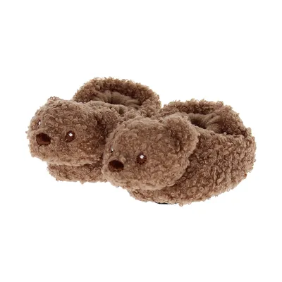 VIB Teddy Pluche Berenslofjes - 0-3 Mnd - Bruin