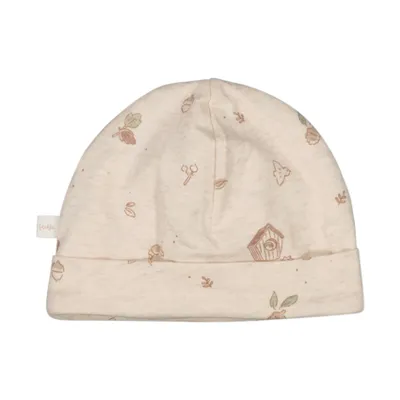 Feetje Fall Favorites Print Mutsje - Offwhite Melange