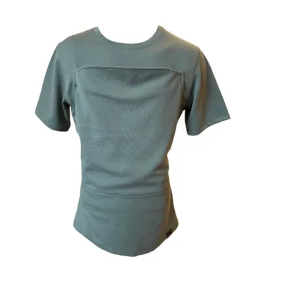 Womboo Buidelshirt - Man - Maat XXL - Groen / Grijs